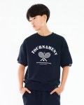 고스트리퍼블릭 주니어(GHOST REPUBLIC JUNIOR) 테니스 XY 주니어 오버핏 반팔 티셔츠 JT-J3210_Navy - 56,000 | 무신사 스토어