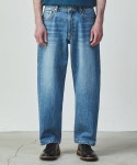유니폼브릿지(UNIFORM BRIDGE) wide crop denim pants indigo washed - 84,150 | 무신사 스토어