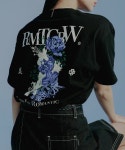 로맨틱크라운(ROMANTIC CROWN) 로맨틱 플라워 티셔츠_블랙 - 37,800 | 무신사 스토어