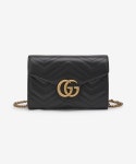발란│BALAAN 발란|BALAAN- GUCCI 여성 미니 GG 마몽 마틀라세 체인 숄더백 블랙 474575DTD1T1000 MINI MARMONT MATELASSE CHAIN... 