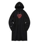 유에프씨 스포츠(UFC SPORT) UFC 하트 오버핏 후드 원피스 블랙 U2OPU1203BK - 사이즈 & 후기 | 무신사