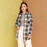 비지트인뉴욕(VISITINNEWYORK) 루즈핏 체크 블라우스(VX8LSE2) - 69,000 | 무신사 스토어
