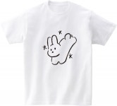 어썸어스(AWESOMEUS) RUNNING RABBIT 반팔 티셔츠 화이트 - 사이즈 & 후기 | 무신사