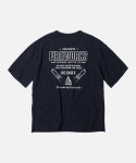 프리즘웍스(FRIZMWORKS) CAUTION FIREWORKS TEE _ NAVY - 39,900 | 무신사 스토어