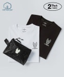 라이프워크(LIFEWORK) 2PACK 오버핏 반팔 티셔츠 - 49,000 | 무신사 스토어