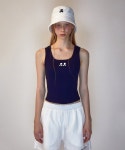 레스트앤레크레이션(REST&RECREATION) RR LOGO SHORT TANK TOP NAVY - 사이즈 & 후기 | 무신사