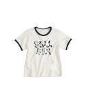 1011갤러리(1011 GALLERY) Gallery Baby Ringer T-shirt_Ivory/Black - 사이즈 & 후기 | 무신사