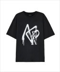 애드오프(ADDOFF) GRAFFITI LOGO T-SHIRT BLACK - 사이즈 & 후기 | 무신사