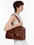 필인더블랭크(FILLINTHEBLANK) Trapezoid PK Shoulder Bag (marble)(brown) - 사이즈 & 후기 | 무신사