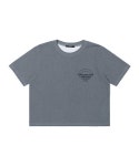 애드호크(ADHOC) 23 SS 여성 캠프크롭티셔츠 (GREY) - 59,000 | 무신사 스토어