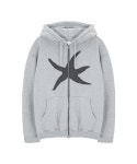 더콜디스트모먼트(THE COLDEST MOMENT) TCM starfish hooded zip-up (grey) - 사이즈 & 후기 | 무신사
