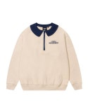 리틀뎁(LITTLE DEPT) 로고 카라 스웻셔츠 Beige - 사이즈 & 후기 | 무신사
