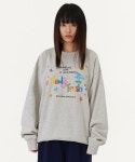 엠지프레쉬(MG Fresh) | 마크곤잘레스(MARK GONZALES) MG NEW&FRESH CRAYON SWEATSHIRT - OATMEAL - 사이즈 & 후기 | 무신사