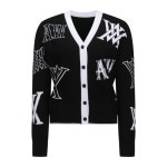어뉴골프(ANEW GOLF) WOMEN LOGO INTARSIA CARDIGUN_BK - 사이즈 & 후기 | 무신사