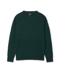 폴로 랄프 로렌 칠드런(POLO RALPH LAUREN CHILDREN) 남아 8-18세 케이블 니트 코튼 스웨터 - 그린 - 사이즈 & 후기 | 무신사