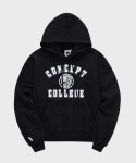 컨셉트컬리지(CONCEPTCOLLEGE) 클래식 빅로고 블랙 후디 / 후드티 [남녀공용] - 사이즈 & 후기 | 무신사