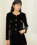 살롱 드 욘(SALON DE YOHN) Classic Velvet Jacket_ Black - 사이즈 & 후기 | 무신사
