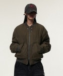 아이돈워너셀(IDWS) Circle Shirring Logo Ma-1 Khaki - 사이즈 & 후기 | 무신사
