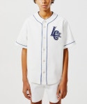 레이트 체크아웃(LATE CHECKOUT) (U) LC 화이트 베이스볼 셔츠 LC WHITE BASEBALL SHIRT - 사이즈 & 후기 | 무신사
