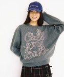 콜미베이비(CALL ME BABY) Ribbon Logo Cashmere Sweater _ Grey - 사이즈 & 후기 | 무신사 콜미베이비(CALL ME BABY)  Ribbon Logo... 