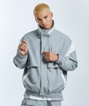 굿라이프어드벤처클럽(GOOD LIFE ADVENTURE CLUB) Hiker Varsity Track Jacket (Light Grey) - 사이즈 & 후기 | 무신사