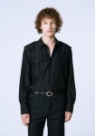 세비지(SAVAGE) Rayon Military Shirt - Black - 사이즈 & 후기 | 무신사