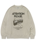 비바스튜디오(VIVASTUDIO) ATTENTION CREWNECK [WARM GRAY] - 사이즈 & 후기 | 무신사