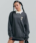시티브리즈(CITY BREEZE) 토크 오버핏 스웨트 셔츠_CHARCOAL - 사이즈 & 후기 | 무신사