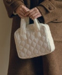반원 아틀리에(VANONE ATELIER) B3007 Grandma square padding bag_Ivory - 사이즈 & 후기 | 무신사