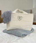 디어마이디어(DEARMYDEER) 방수) Padding tote bag_lvory - 사이즈 & 후기 | 무신사