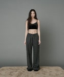 줄리아페페(JULIAPEPE) Wool blend Banding Pants (Grey) - 사이즈 & 후기 | 무신사