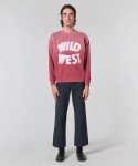 원 오브 디즈 데이즈(ONE OF THESE DAYS) (U) 와일드 웨스트 크루넥 버건디 WILD WEST CREWNECK BURGUNDY - 사이즈 & 후기 | 무신사