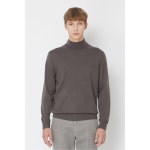 브렌우드(BRENTWOOD) [essentials] 워셔블 롱터틀 스웨터 BIWAW23541GYX - 사이즈 & 후기 | 무신사