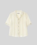 어플레이그라운드(A PLAY GROUND) GOLD BUTTON TAILORED COLLAR BLOUSE [LEMON] - 사이즈 & 후기 | 무신사