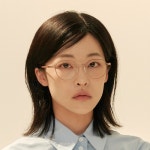 알로아이웨어(ALO EYEWEAR) [The air_flat] AL8305 1414M 초경량 세미오버 판토 라운드 골드 안경테 - 사이즈 & 후기 | 무신사