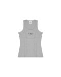본투윈(BORN TO WIN) BIG CHROME B LOGO LINE SLEEVELESS [MELANGE GREY] - 사이즈 & 후기 | 무신사 본투윈(BORN TO WIN)  BIG CHROME B... 