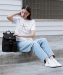 캘빈클라인 진(CALVIN KLEIN JEANS) 여성 블랙 CKJ 시티 나일론 투 포켓 플랩 백팩 DH3331 - 사이즈 & 후기 | 무신사 캘빈클라인 진... 