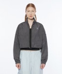 핍펫(PIPPET) Lace Crop Wind Breaker Jumper (charcoal) - 사이즈 & 후기 | 무신사