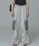시월107(SIWEOL107) satin cargo pants (beige) - 사이즈 & 후기 | 무신사