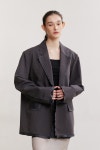 애프터아워즈(AFTERHOURS) COTTON RAW CUT BLAZER (CHARCOAL) - 사이즈 & 후기 | 무신사