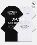 엔피스튜디오(NP STUDIO) [2PACK] 스터프 로고 티셔츠 4COLOR - 사이즈 & 후기 | 무신사