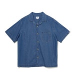 마크엠(MARKM) WASHED DENIM OPEN COLLAR SHIRT - 사이즈 & 후기 | 무신사