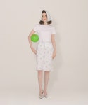아이스가든에이오공팔(ICE GARDEN A.508) Cross-stitch Floral Print Skirt - 사이즈 & 후기 | 무신사
