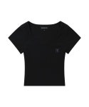 우알롱(WOOALONG) Signature U-neck T-shirts (2colors) - 사이즈 & 후기 | 무신사