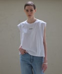 스테이피플(STAYPEOPLE) SWEAT SLEEVELESS TOP (WHITE) - 사이즈 & 후기 | 무신사 스테이피플(STAYPEOPLE)  SWEAT SLEEVELESS TOP (WHITE)... 