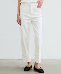 닉앤니콜(NICK&NICOLE) ROLL-UP DENIM COTTON PANTS_WHITE - 사이즈 & 후기 | 무신사