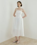 루시르주(LUCIR ZU) Floral Jacquard One-piece (white) - 사이즈 & 후기 | 무신사