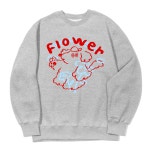 어썸어스(AWESOMEUS) RED FLOWER AND PUPPY ON HAT SWEAT SHIRTS_3 COLOR - 사이즈 & 후기 | 무신사
