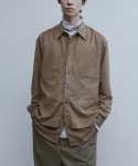 유스(YOUTH) Faux Suede Layered Shirt - Brown - 사이즈 & 후기 | 무신사