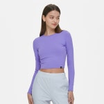 뮬라웨어(MULAWEAR) 에센셜 크롭 롱 슬리브 AWSDTL713_퍼플 헤베 - 사이즈 & 후기 | 무신사